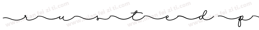 RUSTED PERSONAL USE字体转换